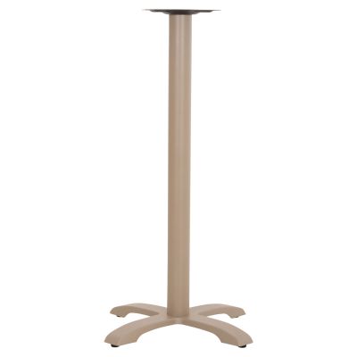 BAR TABLE BASE METAL/CAST IRON HM417.25 CAPPUCCINO 50x50x107.5Ηcm