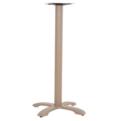 BAR TABLE BASE METAL/CAST IRON HM417.25 CAPPUCCINO 50x50x107.5Ηcm
