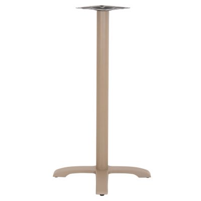 BAR TABLE BASE METAL/CAST IRON HM417.25 CAPPUCCINO 50x50x107.5Ηcm