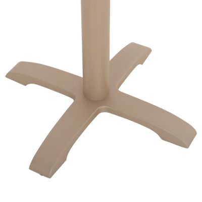 BAR TABLE BASE METAL/CAST IRON HM417.25 CAPPUCCINO 50x50x107.5Ηcm