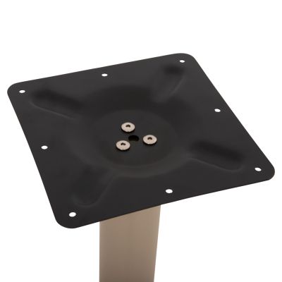 TABLE BASE METAL ΗΜ421.25 CAPPUCCINO 40x40x71.5Ηcm