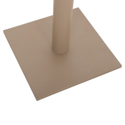 TABLE BASE METAL ΗΜ421.25 CAPPUCCINO 40x40x71.5Ηcm