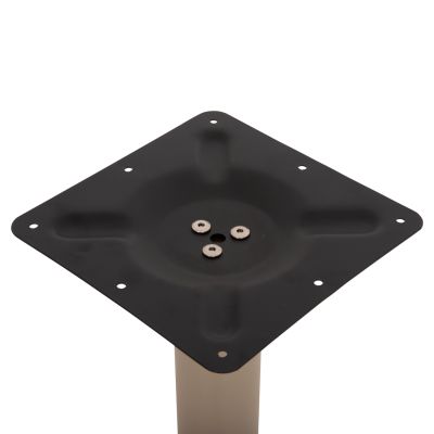 TABLE BASE METAL ΗΜ421.25 CAPPUCCINO 40x40x71.5Ηcm