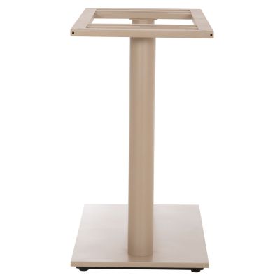 BASE FOR TABLE HM435.25 METAL DOUBLE IN MATTE CAPPUCCINO WITH HEIGHT ADJUSTERS 80Χ40Χ72Hcm.