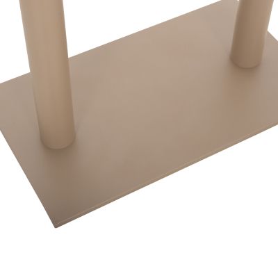 BASE FOR TABLE HM435.25 METAL DOUBLE IN MATTE CAPPUCCINO WITH HEIGHT ADJUSTERS 80Χ40Χ72Hcm.
