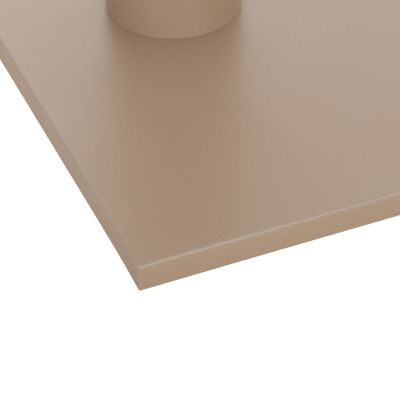 BASE FOR TABLE HM435.25 METAL DOUBLE IN MATTE CAPPUCCINO WITH HEIGHT ADJUSTERS 80Χ40Χ72Hcm.
