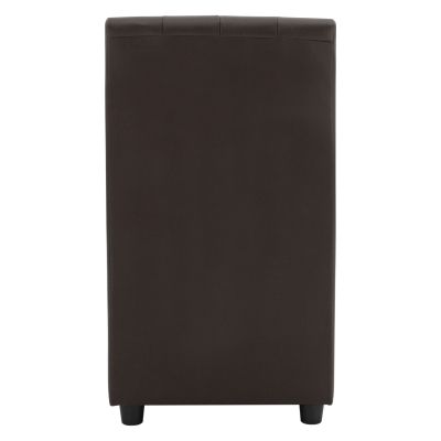 Armchair Landon HM3162.03, Brown PU, 51x66x93 cm.
