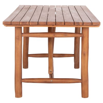 DINING TABLE GROOVE HM9390.01 SOLID TEAK WOOD NATURAL COLOR 220X100X90Hcm.