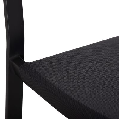 ARMCHAIR ALUMINUM HM5891.01 ANTHRACITE FRAME AND TEXTLINE- BEIGE RATTAN BACKREST 56,5x58x79Hcm.