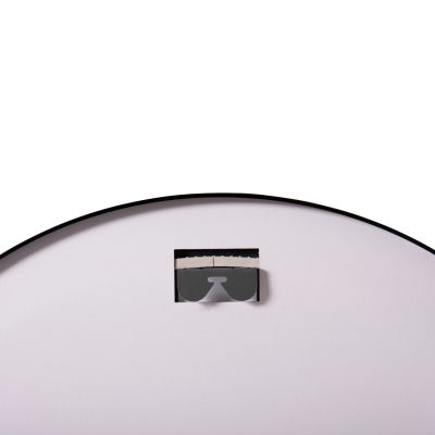 WALL MIRROR ROUNDER FB94503.01 ALUMINUM FRAME IN BLACK-LED LIGHTING Φ80cm.