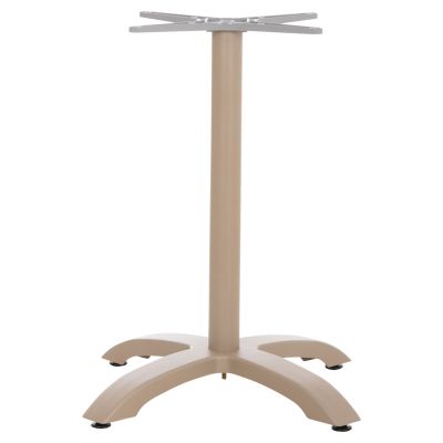 ALUMINUM TABLE BASE HM460.25 CAPPUCCINO MATTE 68x68x72Hcm. CROSS 48x48cm.