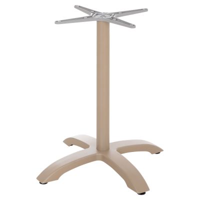ALUMINUM TABLE BASE HM460.25 CAPPUCCINO MATTE 68x68x72Hcm. CROSS 48x48cm.