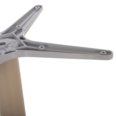 ALUMINUM TABLE BASE HM460.25 CAPPUCCINO MATTE 68x68x72Hcm. CROSS 48x48cm.