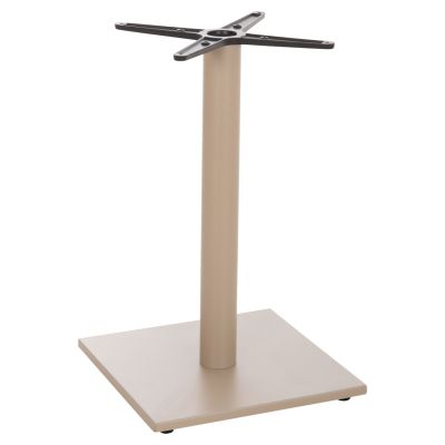 TABLE BASE HM475.25 ALUMINUM IN CAPPUCCINO COLOR 46x46x73Hcm. CROSS 46Χ46cm