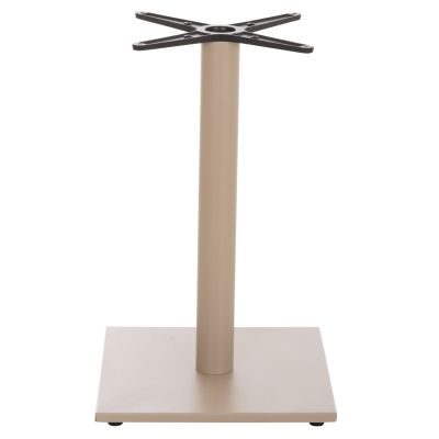 TABLE BASE HM475.25 ALUMINUM IN CAPPUCCINO COLOR 46x46x73Hcm. CROSS 46Χ46cm