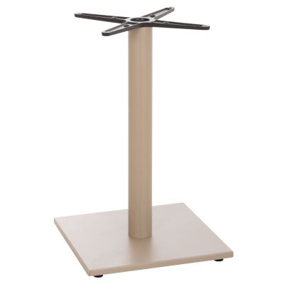 TABLE BASE HM475.25 ALUMINUM IN CAPPUCCINO COLOR 46x46x73Hcm. CROSS 46Χ46cm