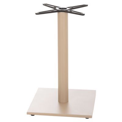 TABLE BASE HM475.25 ALUMINUM IN CAPPUCCINO COLOR 46x46x73Hcm. CROSS 46Χ46cm