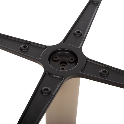 TABLE BASE HM475.25 ALUMINUM IN CAPPUCCINO COLOR 46x46x73Hcm. CROSS 46Χ46cm
