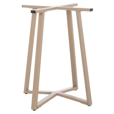 TABLE BASE HM470.25 METAL IN CAPPUCCINO COLOR 60x60x72Hcm.