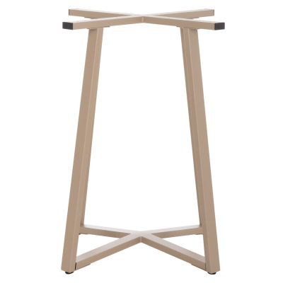TABLE BASE HM470.25 METAL IN CAPPUCCINO COLOR 60x60x72Hcm.