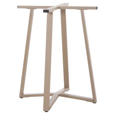 TABLE BASE HM470.25 METAL IN CAPPUCCINO COLOR 60x60x72Hcm.