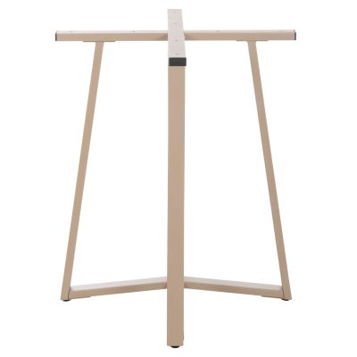 TABLE BASE HM470.25 METAL IN CAPPUCCINO COLOR 60x60x72Hcm.