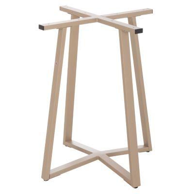 TABLE BASE HM470.25 METAL IN CAPPUCCINO COLOR 60x60x72Hcm.