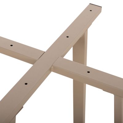 TABLE BASE HM470.25 METAL IN CAPPUCCINO COLOR 60x60x72Hcm.