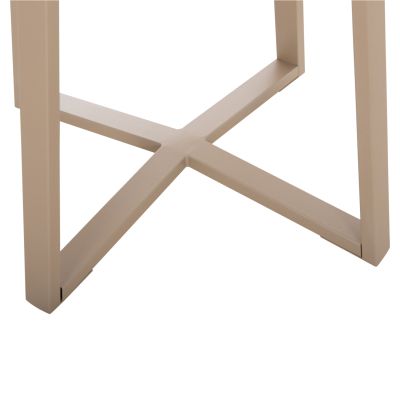 TABLE BASE HM470.25 METAL IN CAPPUCCINO COLOR 60x60x72Hcm.