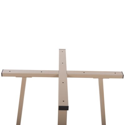 TABLE BASE HM470.25 METAL IN CAPPUCCINO COLOR 60x60x72Hcm.