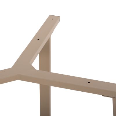 TABLE BASE HM471.25 METAL IN CAPPUCCINO COLOR 111x60x71Hcm.