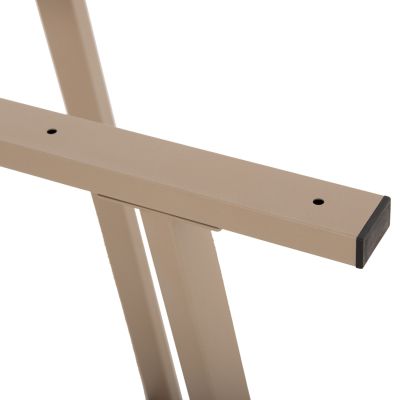 TABLE BASE HM471.25 METAL IN CAPPUCCINO COLOR 111x60x71Hcm.