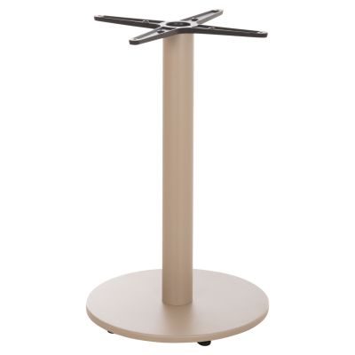ROUND TABLE BASE HM476.25 ALUMINUM IN CAPPUCCINO Φ44Χ73Hcm.--CROSS 46x46cm