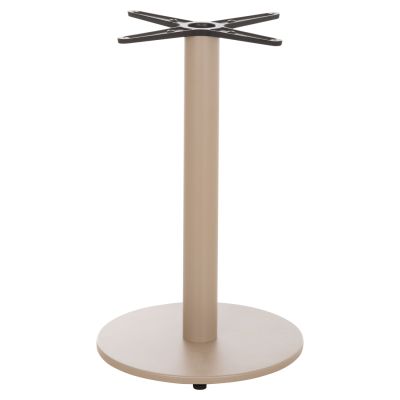 ROUND TABLE BASE HM476.25 ALUMINUM IN CAPPUCCINO Φ44Χ73Hcm.--CROSS 46x46cm