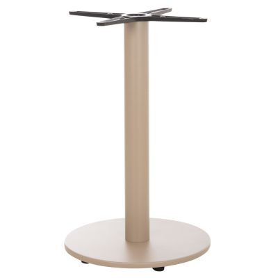 ROUND TABLE BASE HM476.25 ALUMINUM IN CAPPUCCINO Φ44Χ73Hcm.--CROSS 46x46cm