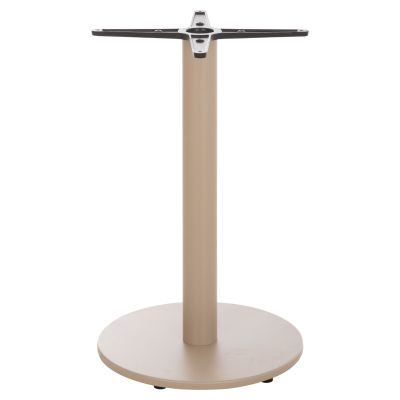 ROUND TABLE BASE HM476.25 ALUMINUM IN CAPPUCCINO Φ44Χ73Hcm.--CROSS 46x46cm
