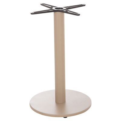 ROUND TABLE BASE HM476.25 ALUMINUM IN CAPPUCCINO Φ44Χ73Hcm.--CROSS 46x46cm