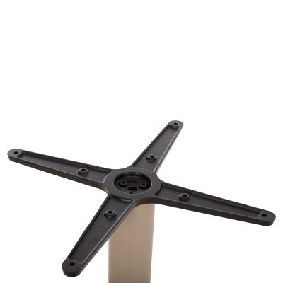 ROUND TABLE BASE HM476.25 ALUMINUM IN CAPPUCCINO Φ44Χ73Hcm.--CROSS 46x46cm