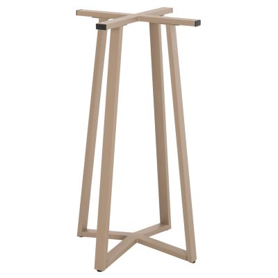 BAR TABLE BASE MEDIUM HEIGHT HM477.25 METAL IN CAPPUCCINO 50x50x89Hcm.