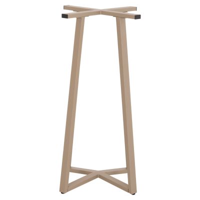 BAR TABLE BASE MEDIUM HEIGHT HM477.25 METAL IN CAPPUCCINO 50x50x89Hcm.