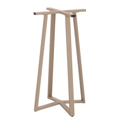 BAR TABLE BASE MEDIUM HEIGHT HM477.25 METAL IN CAPPUCCINO 50x50x89Hcm.