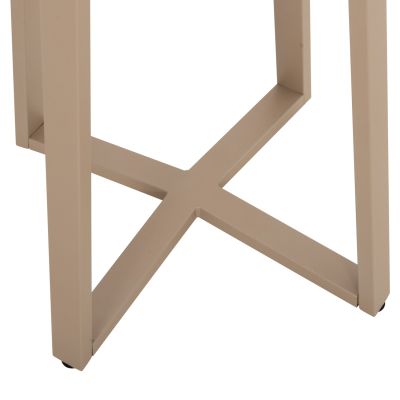 BAR TABLE BASE MEDIUM HEIGHT HM477.25 METAL IN CAPPUCCINO 50x50x89Hcm.