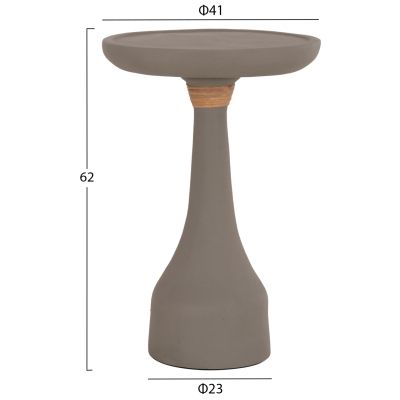 LAMP TABLE ROUND TORG HM18170.03 FIBER CEMENT GREY Φ41x62Hcm.