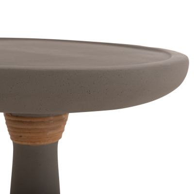 LAMP TABLE ROUND TORG HM18170.03 FIBER CEMENT GREY Φ41x62Hcm.