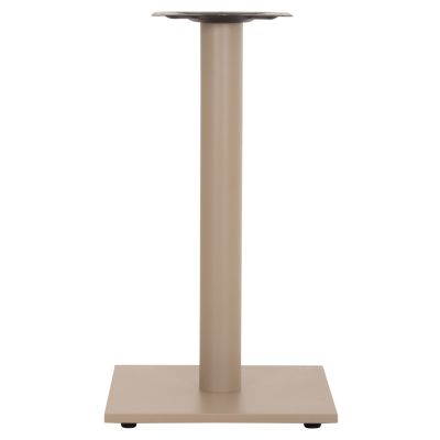TABLE BASE METAL ΗΜ421.25 CAPPUCCINO 40x40x72Ηcm