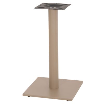 TABLE BASE METAL ΗΜ421.25 CAPPUCCINO 40x40x72Ηcm