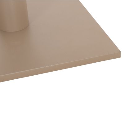 TABLE BASE METAL ΗΜ421.25 CAPPUCCINO 40x40x72Ηcm