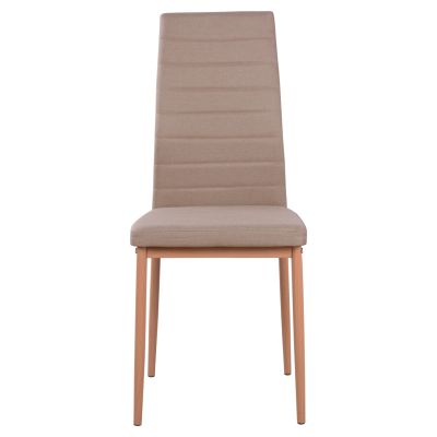 Metallic Chair Lady HM0037.14 Beige Fabric with metallic frame K/D 40x48x95 cm