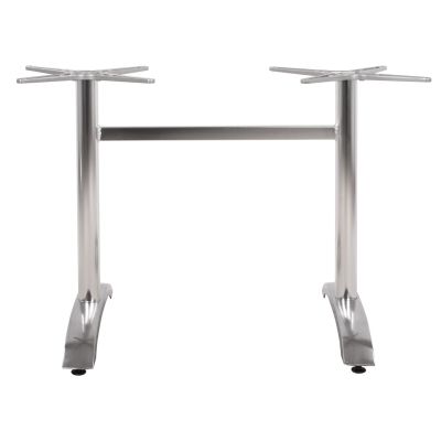 Aluminum base 2 legs HM461.03 Chromed 78,5x60x73cm