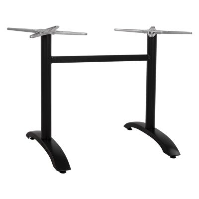 Aluminum Base 2 legs HM461.01 Blck Matte 78x60x73